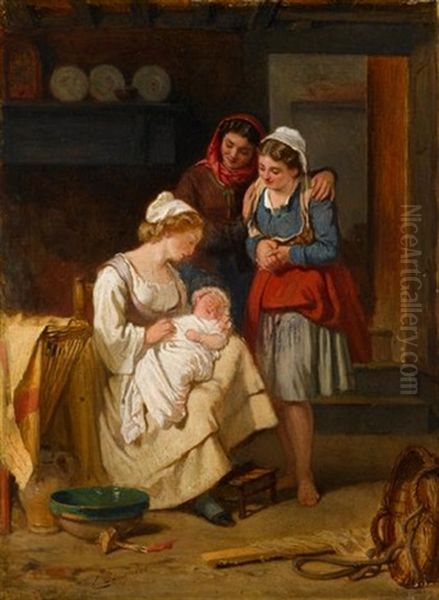 The Joy Of The House Oil Painting by Charles Louis Baugniet