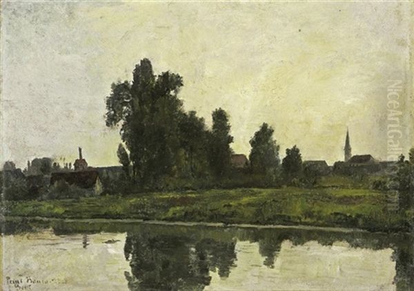 Landschaft Am Fluss Vor Gent by Paul Baum