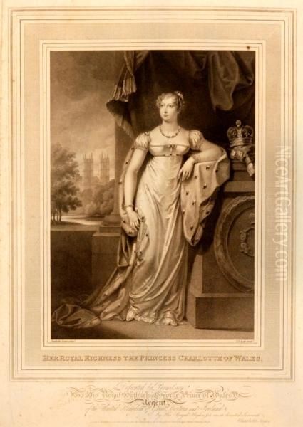 Her Royal Highness The Princess Charlotte Of Wales Oil Painting by John Samuel Agar