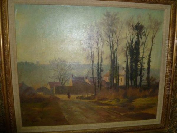 Le Chemin De La Ferme Oil Painting by Jean-Charles Cazin