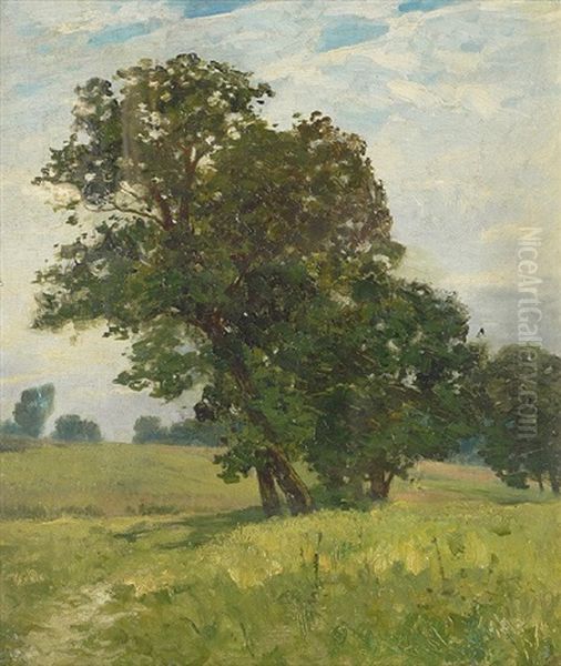 Waldlichtung Oil Painting by Karl-Albert von Baur