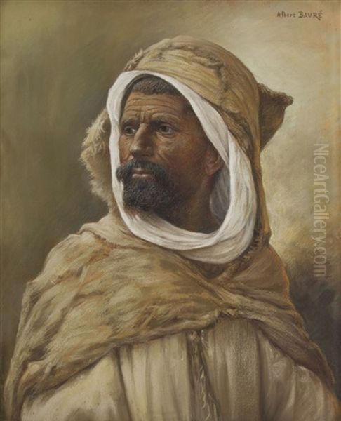 Portrait D'un Berbere Oil Painting by Albert Baure