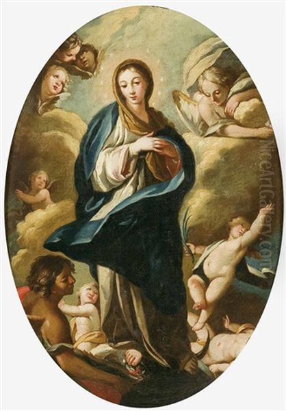 Inmaculada Oil Painting by Juan Bautista de la Pena