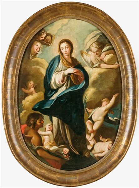 Inmaculada Oil Painting by Juan Bautista de la Pena