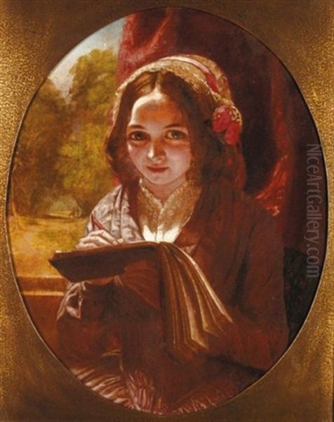 Portrait Of A Girl With A Notebook by Charles Baxter