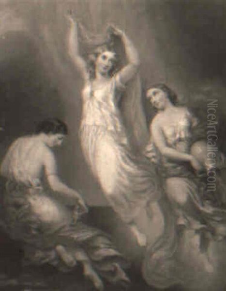 The Three Graces Oil Painting by Charles Baxter