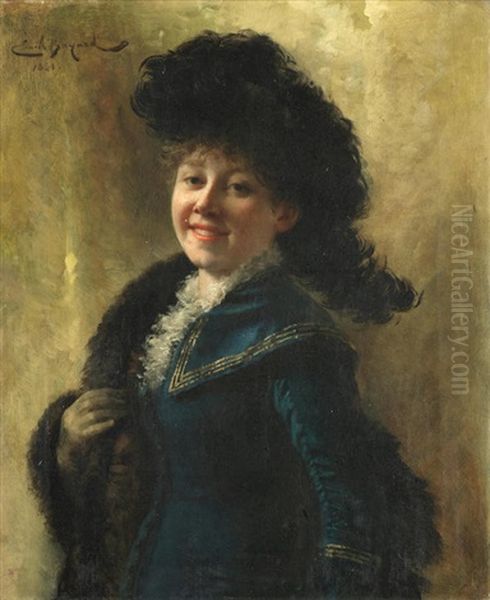 Le Sourire Oil Painting by Emile Antoine Bayard