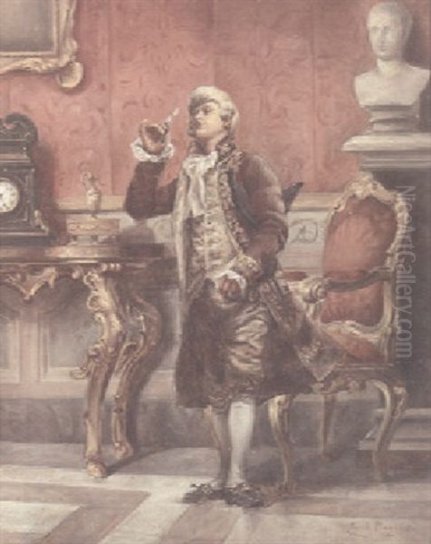 The Connoisseur Oil Painting by Emile Antoine Bayard