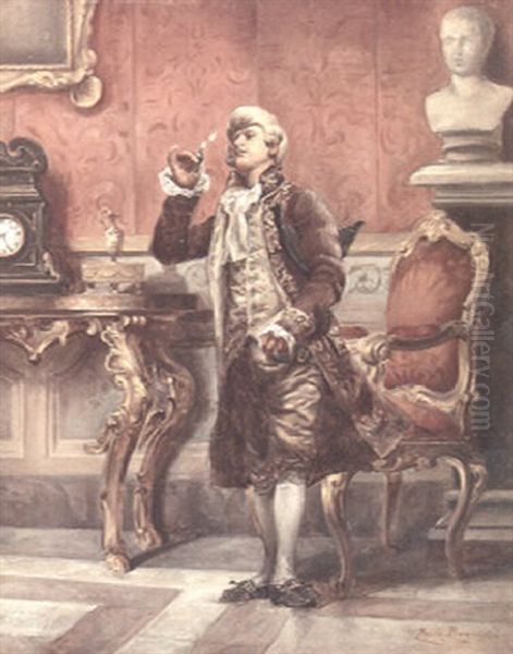 The Connoisseur Oil Painting by Emile Antoine Bayard