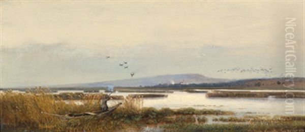 Motiv Bei Rust Am Neusiedlersee Oil Painting by Julius Bayer