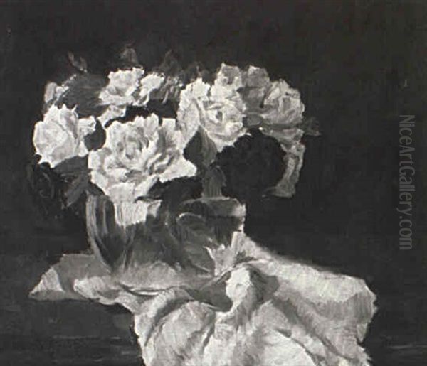 Still Life Of Flowers Oil Painting by Clara Princesse de Bayern