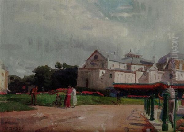 Casino, Boulogne Oil Painting by Alfred Walter Bayes