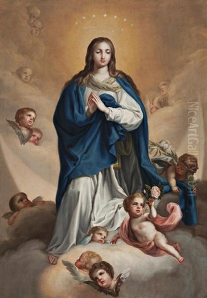 Inmaculada Oil Painting by D. Francisco Bayeu y Subias