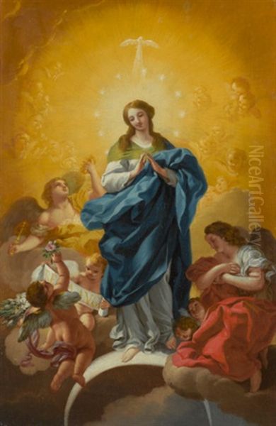 The Immaculate Conception Oil Painting by D. Francisco Bayeu y Subias