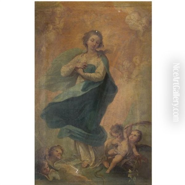 The Immaculate Conception Oil Painting by D. Francisco Bayeu y Subias