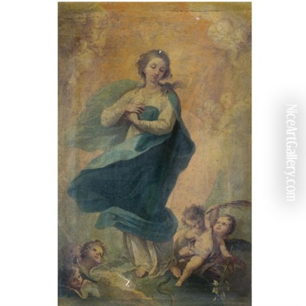 The Immaculate Conception Oil Painting by D. Francisco Bayeu y Subias