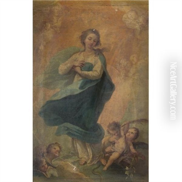 The Immaculate Conception Oil Painting by D. Francisco Bayeu y Subias