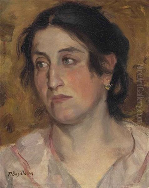 Portrait De Femme Oil Painting by Frederic Bazille