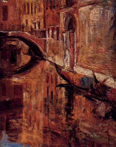 Venecia Oil Painting by Leonardo Bazzaro