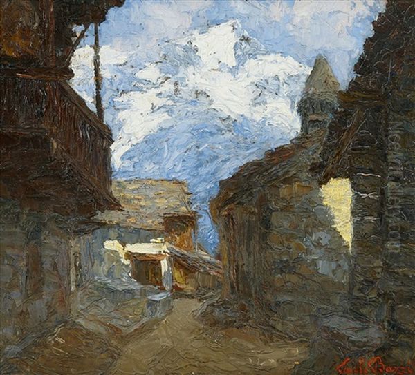 In Den Alpen Oil Painting by Carlo Bazzi