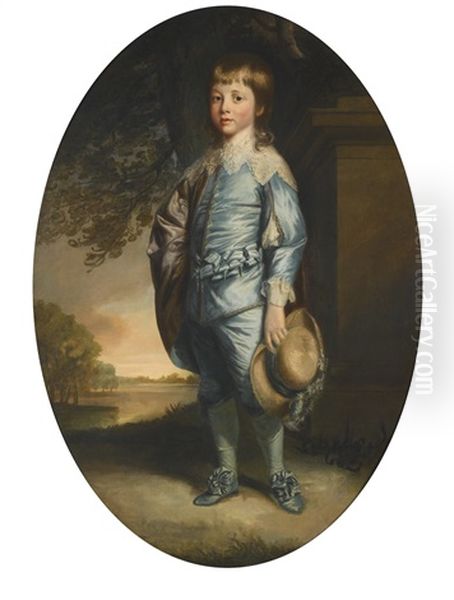 William, Earl Of Craven, As A Boy, In Van Dyck Costume Oil Painting by Thomas Beach