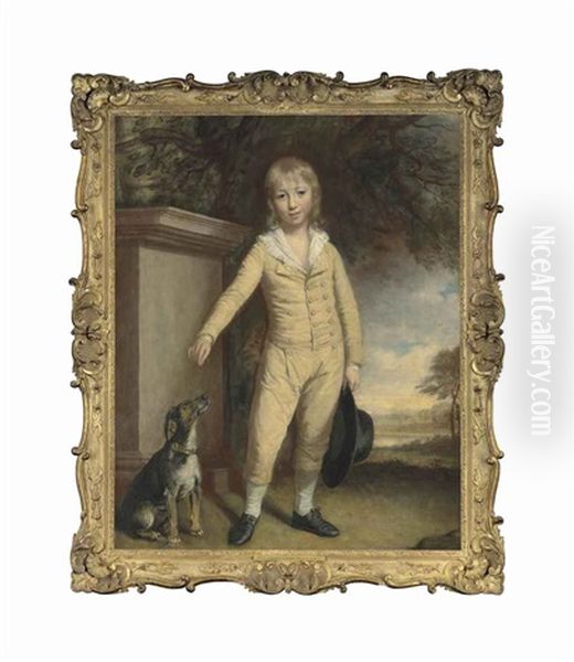 Portrait Of John Fane, 10th Earl Of Westmorland (1759-1841), As A Boy Oil Painting by Thomas Beach