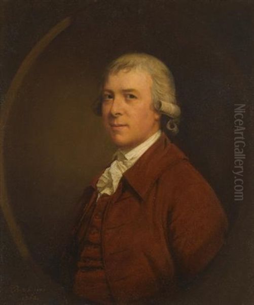 Portrait Of Francis Steward, Mayor Of Weymouth And Melcombe Regis Oil Painting by Thomas Beach