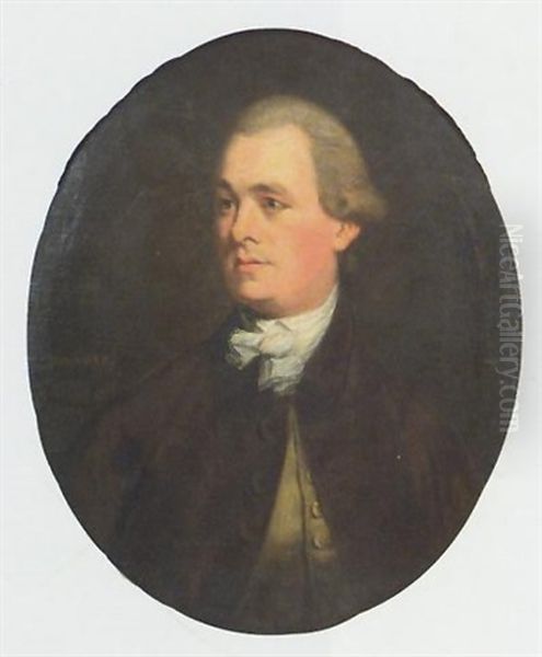 Half Length Portrait Of Thomas Eyre L.l.d. Oil Painting by Thomas Beach