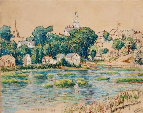 Wellfleet Oil Painting by Reynolds Beal