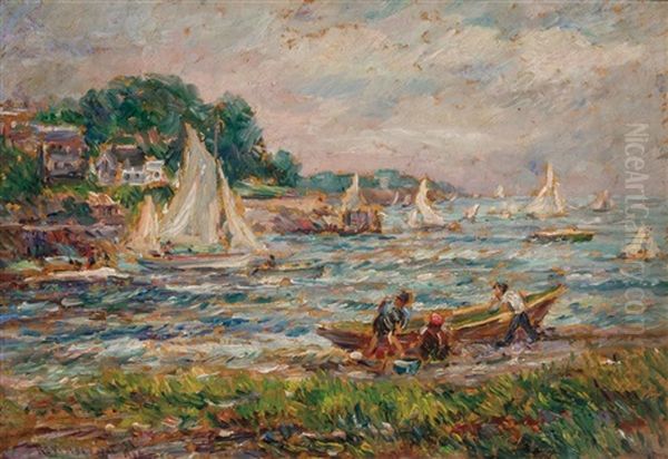 Marblehead Oil Painting by Reynolds Beal