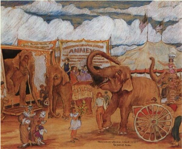 Hagenbeck-wallace Circus Oil Painting by Reynolds Beal