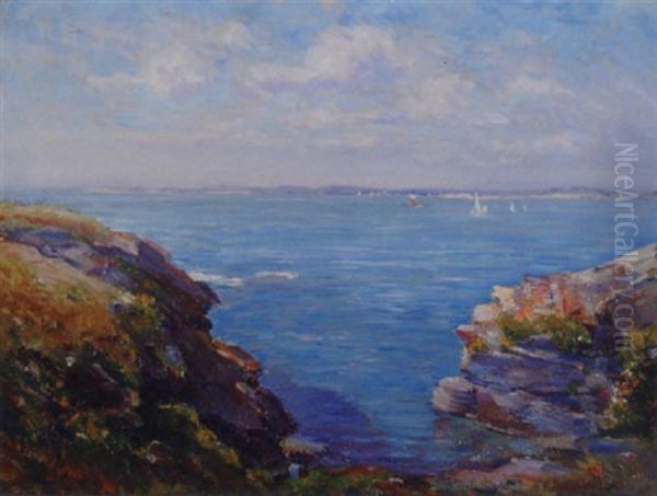 A View Of The Bay Oil Painting by Reynolds Beal