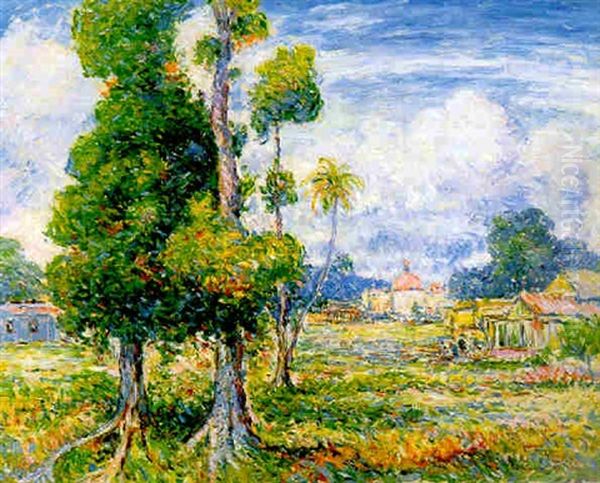 Mango Trees, Rio Piedras Oil Painting by Reynolds Beal