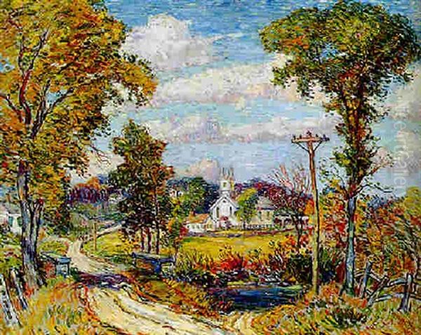 Fostertown, New York Oil Painting by Reynolds Beal