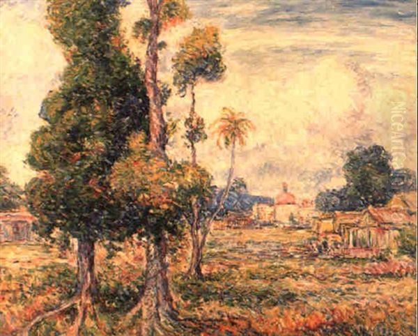 Mango Trees, Rio Piedras Oil Painting by Reynolds Beal