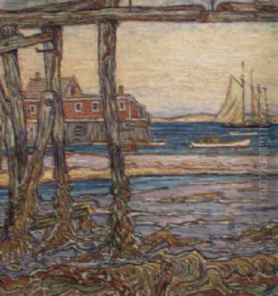 Low Tide, Provincetown Oil Painting by Reynolds Beal