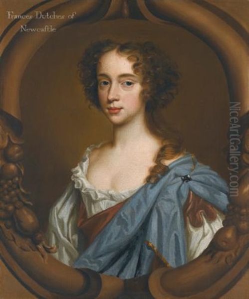 Portrait Of Frances Pierrepont, Duchess Of Newcastle (1630-1695) Oil Painting by Mary Beale