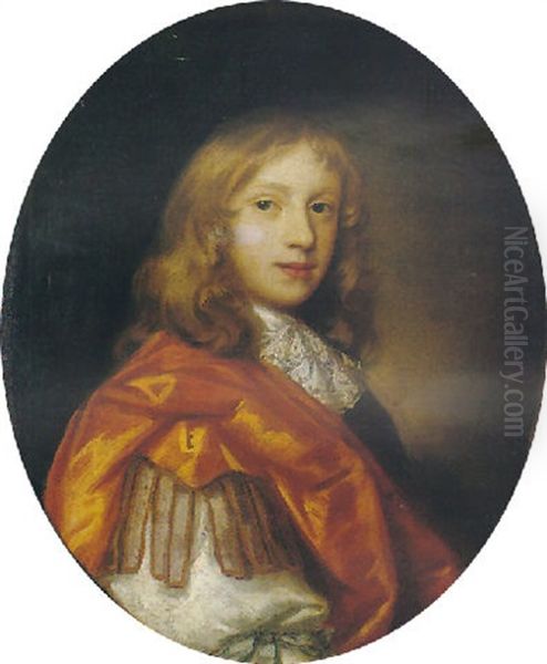 Portrait Of A Boy (philip Yorke, 1st Earl Of Hardwick?) Oil Painting by Mary Beale