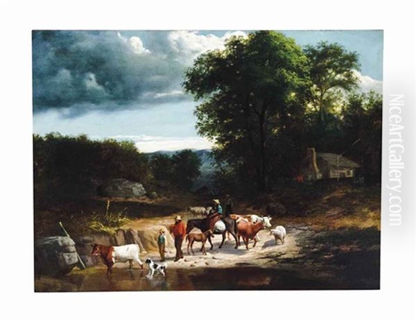 Moving Further Westward Oil Painting by James Henry Beard