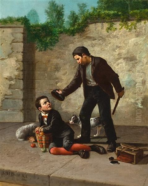 " 'll Yer Gimme Some? Say!" Oil Painting by James Henry Beard