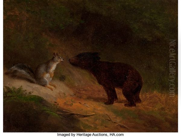 Unlikely Friends Oil Painting by William Holbrook Beard