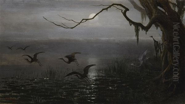 The Phantom Crane Oil Painting by William Holbrook Beard