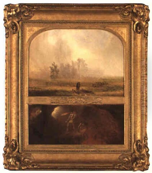 It Rains And The Sun Shines, The Devil's Whipping His Wife Oil Painting by William Holbrook Beard