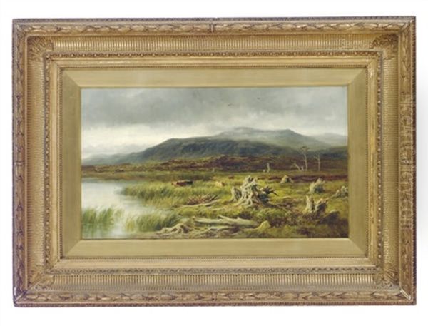 A Moorland Tarn, Glenfeshie, Invernesshire by William Beattie-Brown