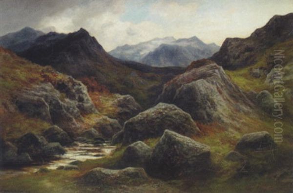 The Highland Burn Oil Painting by William Beattie-Brown