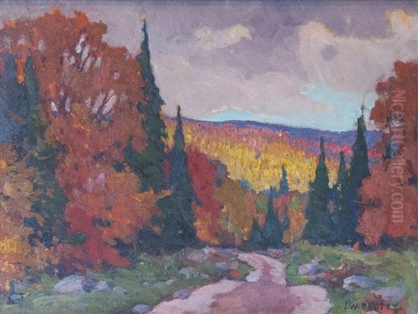 Autumn Landscape, Algoma Oil Painting by John William Beatty