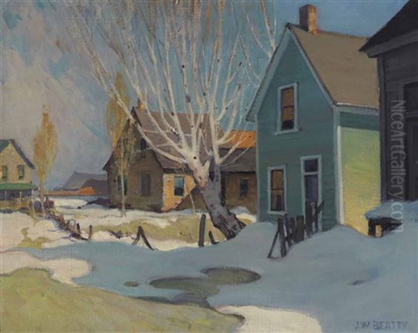 Early Spring, Kearney Oil Painting by John William Beatty