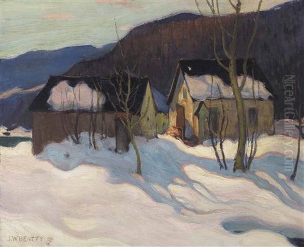 Baie St. Paul Oil Painting by John William Beatty