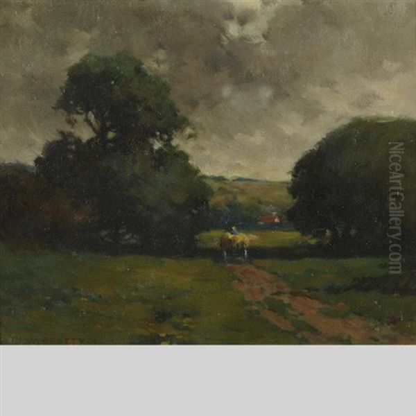 Landscape Oil Painting by John William Beatty