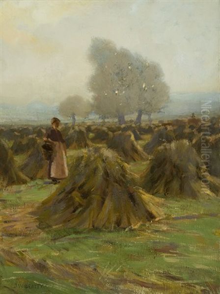 The Young Gleaner Oil Painting by John William Beatty